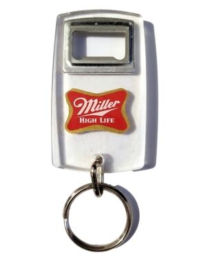 1980s Miller High Life Bottle Opener Keychain